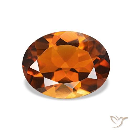 1.50ct Medium Dark-Orange シトリン, 楕円形, VVS-VS