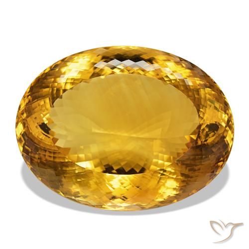 444.96ct Medium Light-Golden シトリン, 楕円形, IF