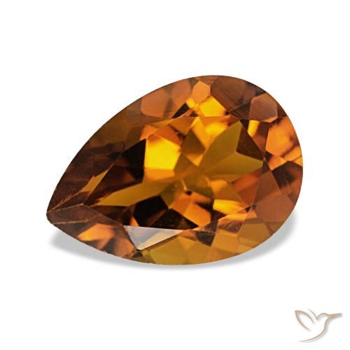 1.88ct Medium Dark-Orange シトリン, 洋梨の形, VVS-VS