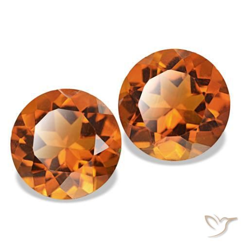 自然派の商品を探す 3.28ct Medium Dark-Orange シトリン 宝石, ラウンドカット, ブラジル からGemSelectで. 在庫あり、世界各国へ発送!