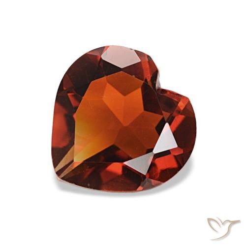 1.07ct Deep Orange - Brown シトリン, 心臓, VVS