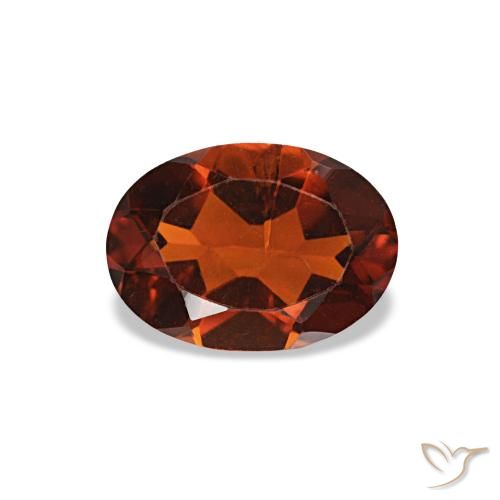 0.69ct オレンジ シトリン, 楕円形, VS-SI