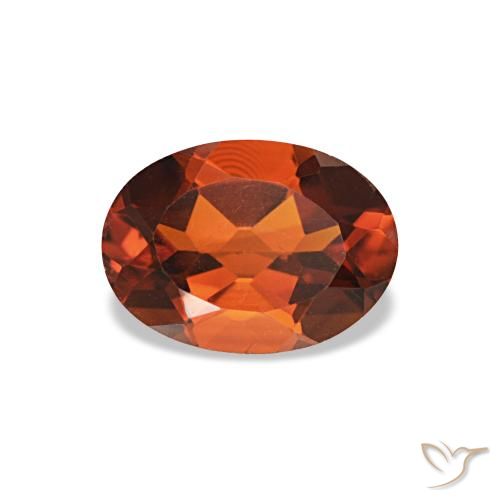 0.76ct オレンジ シトリン, 楕円形, VVS-VS
