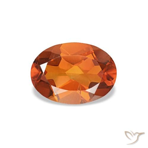 0.71ct オレンジ シトリン, 楕円形, VVS-VS
