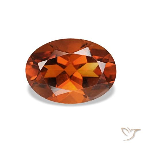 0.83ct オレンジ シトリン, 楕円形, VVS-VS