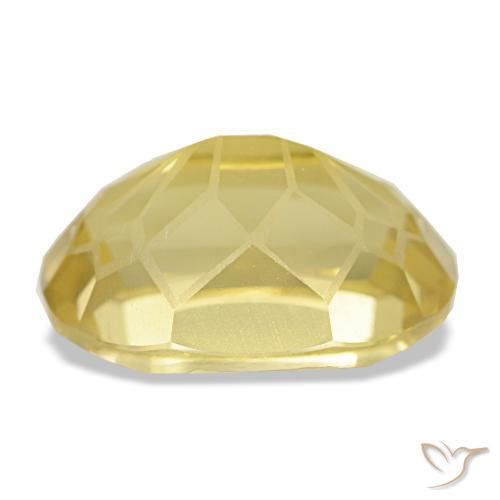 3.66カラットの天然Medium Light-Yellowシトリン（11.9×8.2 mm・オーバルカット）
