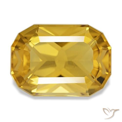 10.70ct ゴールデン シトリン, クッション, VS