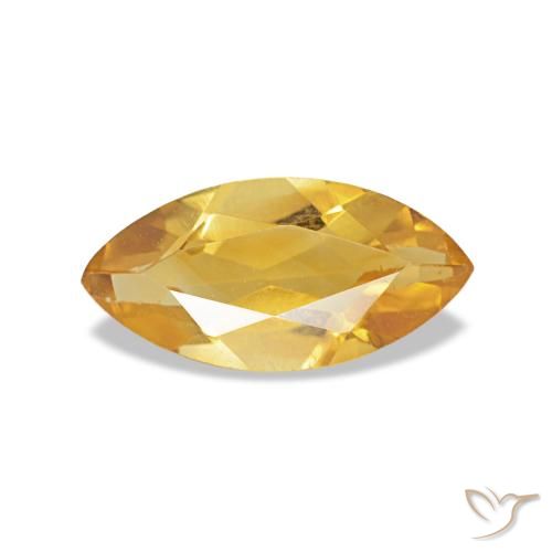 0.44ct ゴールデン シトリン, マーキス, VS