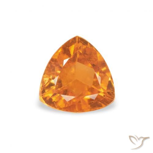 0.50ct 天然 ミディアムオレンジ クリノヒューマイト, トリリオン, SI