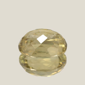 6.98カラットの天然グリーン/ピンクカラーチェンジダイアスポア（13×9.8 mm・オーバルカット）