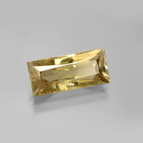 3.79カラットの天然グリーン/ピンクカラーチェンジダイアスポア（12.9×5.7 mm・バゲット）
