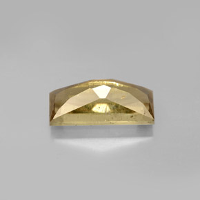3.79カラットの天然グリーン/ピンクカラーチェンジダイアスポア（12.9×5.7 mm・バゲット）