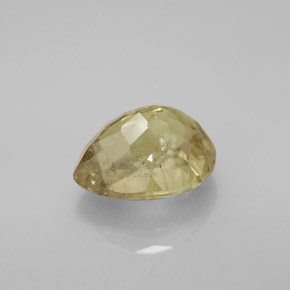 3.69カラットの天然グリーン/ピンクカラーチェンジダイアスポア（10.4×8 mm・洋梨の形）