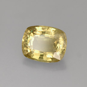 3.74カラットの天然グリーン/ピンクカラーチェンジダイアスポア（10.2×8.3 mm・クッションカット）