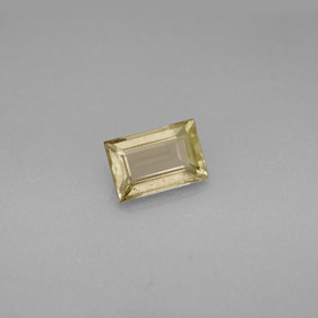 0.86カラットの天然グリーン/ピンク色が変わるダイアスポア、バゲット、VS-SI