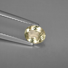 0.67カラットの天然グリーン/ピンクカラーチェンジダイアスポア（6.2×5 mm・オーバルカット）