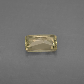 1.00カラットの天然グリーン/ピンクカラーチェンジダイアスポア（7.4×5.1 mm・エメラルドカット）
