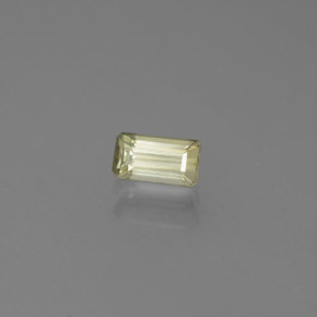0.50カラットの天然グリーン/ピンクカラーチェンジダイアスポア（5.5×3.1 mm・エメラルドカット）