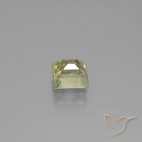 1.06カラットの天然茶色がかった黄色色が変わるダイアスポア、四角形、VS-SI