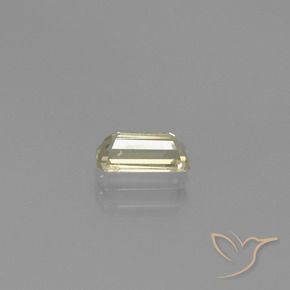 0.76カラットの天然ライトゴールデンイエローカラーチェンジディアスポラ、八角形 / エメラルドカット、VS-SI