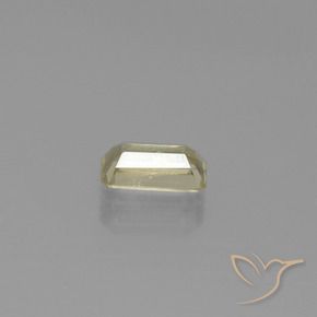 0.78カラットの天然非常に薄い黄色カラーチェンジディアスポラ、八角形 / エメラルドカット、VS