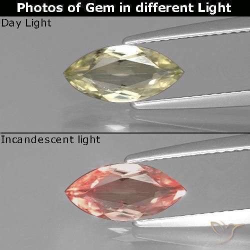1.06ct 天然 アーシーイエロー カラーチェンジディアスポラ, マーキーズ, VS