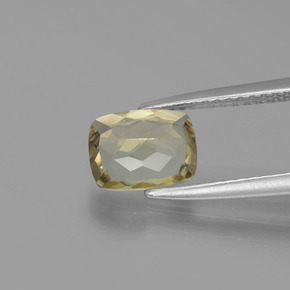 1.25カラットの天然グリーン/ピンク色が変わるダイアスポア、クッションカット、VVS