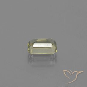 1.05カラットの天然茶色がかった黄色色が変わるダイアスポア、八角形 / エメラルドカット、VS