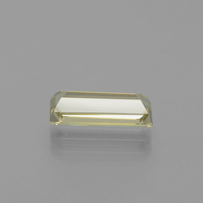 1.78カラットの天然イエローグリーンカラーチェンジダイアスポア（11×4.6 mm・バゲット）
