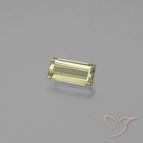 1.42カラットの天然ライトイエローカラーチェンジディアスポラ、バゲット、VS