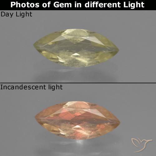 1.02ct 天然 ライトイエロー カラーチェンジディアスポラ, マーキーズ, VS