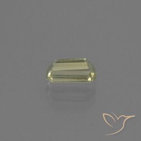 0.79カラットの天然茶色がかった黄色色が変わるダイアスポア、八角形 / エメラルドカット、VS-SI