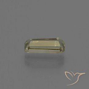 0.95カラットの天然ライトイエロー色が変わるダイアスポア、八角形 / エメラルドカット、VS-SI