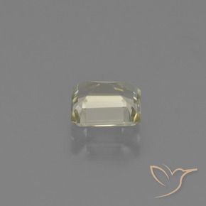 0.89カラットの天然非常に薄い黄色カラーチェンジディアスポラ、八角形 / エメラルドカット、VS