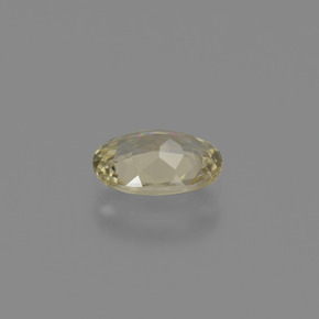 0.73カラットの天然茶色がかった黄色色が変わるダイアスポア、オーバルカット、VVS-VS