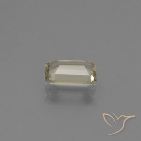 0.67カラットの天然茶色がかった黄色色が変わるダイアスポア、八角形 / エメラルドカット、VS