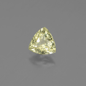 0.88カラットの天然グリーン/ピンクカラーチェンジダイアスポア（6.5×6.3 mm・トリリアント）