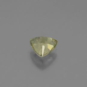 0.88カラットの天然グリーン/ピンクカラーチェンジダイアスポア（6.5×6.3 mm・トリリアント）