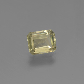 1.17カラットの天然グリーン/ピンクカラーチェンジダイアスポア（7×5.6 mm・エメラルドカット）