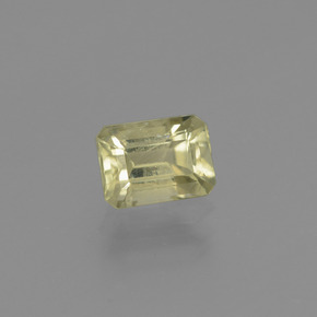 1.01カラットの天然グリーン/ピンクカラーチェンジダイアスポア（6.5×4.8 mm・エメラルドカット）