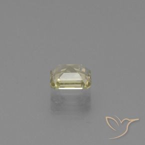 0.95カラットの天然薄いイエロー色が変わるダイアスポア、八角形 / エメラルドカット、VVS-VS