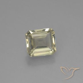 0.95カラットの天然非常に薄い黄色カラーチェンジディアスポラ、八角形 / エメラルドカット、VS