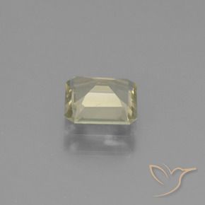 0.95カラットの天然非常に薄い黄色カラーチェンジディアスポラ、八角形 / エメラルドカット、VS