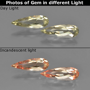 自然派の商品を探す 1.54ct グリーンからピンク 色が変わるダイアスポア 宝石, 洋梨の形, トルコ からGemSelectで. 在庫あり、世界各国へ発送!