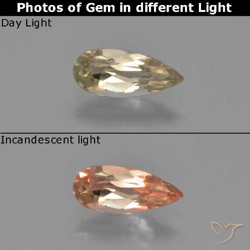 0.70ct 天然 アーシーイエロー カラーチェンジディアスポラ, 洋梨の形, VVS-VS