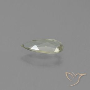 0.63カラットの天然茶色がかった黄色色が変わるダイアスポア、洋梨の形、VVS-VS