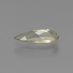 1.14カラットの天然グリーン/ピンクカラーチェンジダイアスポア（11.5×4.1 mm・洋梨の形）