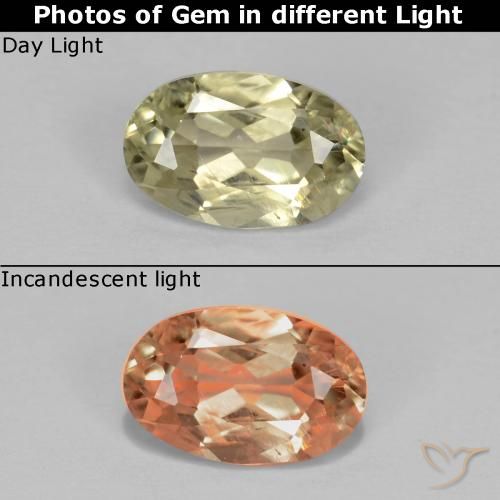 【代引き不可】 0.57ct 天然 カラーチェンジディアスポラ イエローベージュ 美容液