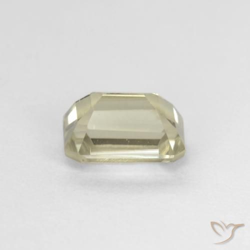 0.97カラットの天然薄いイエロー色が変わるダイアスポア、八角形 / エメラルドカット、VS