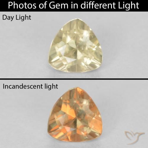 0.33ct 天然 ライトイエロー カラーチェンジディアスポラ, トリリオン, VS